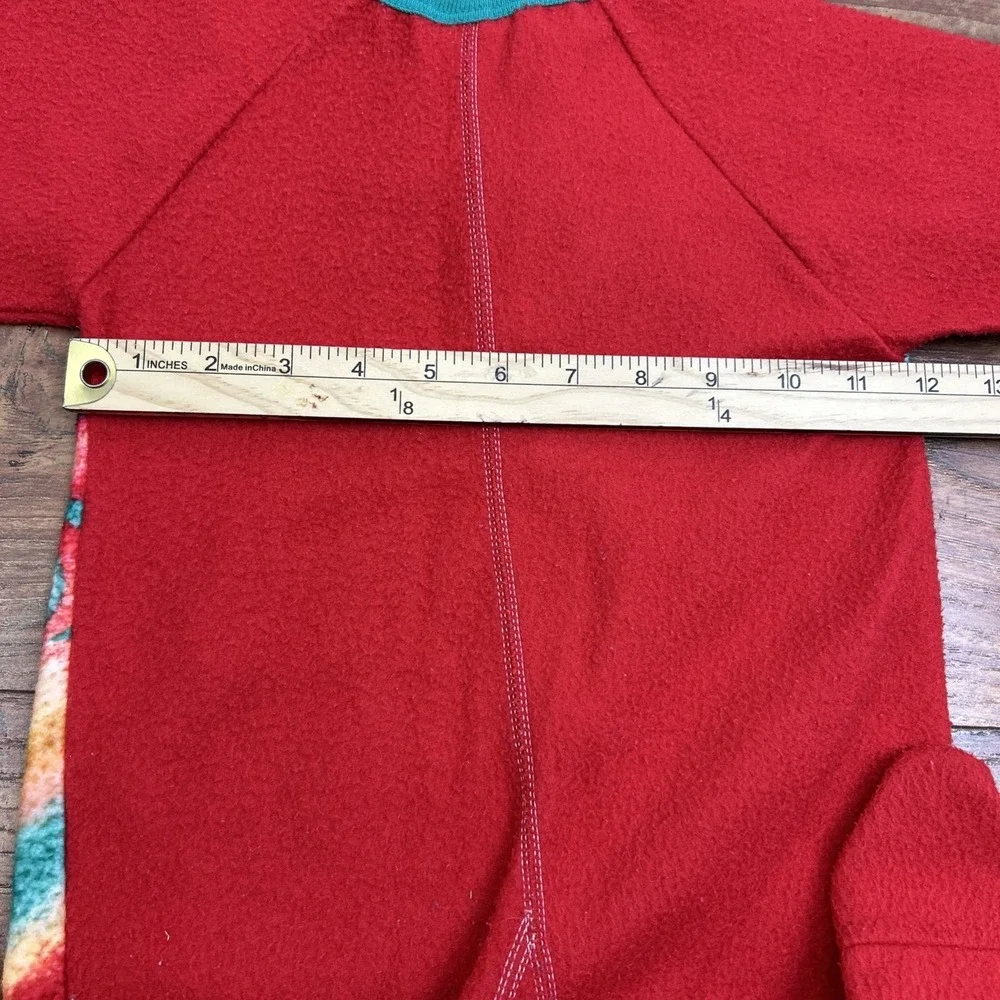 VTG 90s Looney Tunes Baby Taz 3T Fleece Sleeper Romper Red One Piece Outfit‎ USA
